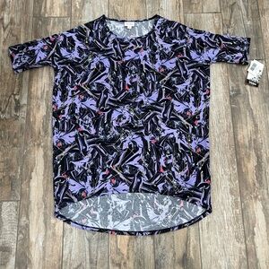 LulaRoe Disney Villains Maleficent Evil Queen Snow White IRMA Tunic Womens XS